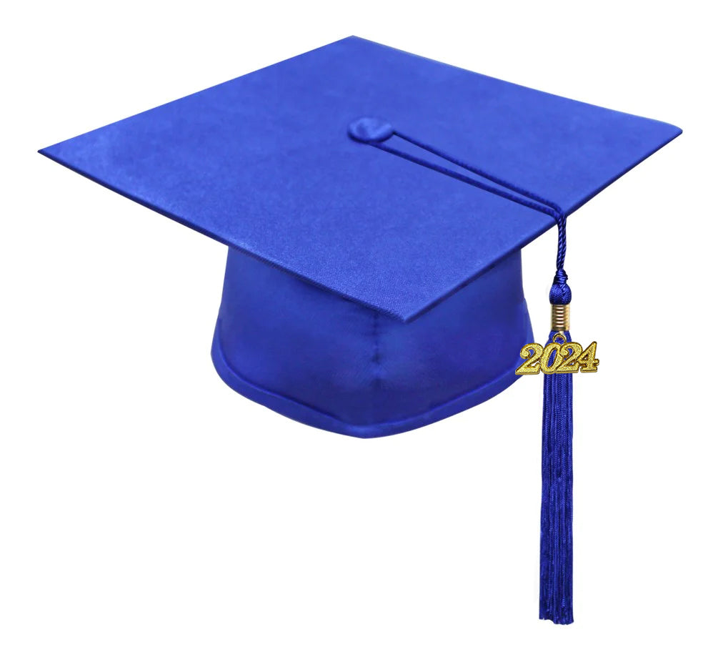 Matte Royal Blue High School Cap & Tassel - Graduation Caps – Graduation  Attire