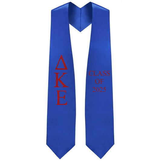 Delta Kappa Epsilon Lettered Stole w/ Year