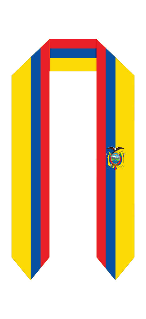 Ecuador Graduation Stole - Ecuador Flag Sash