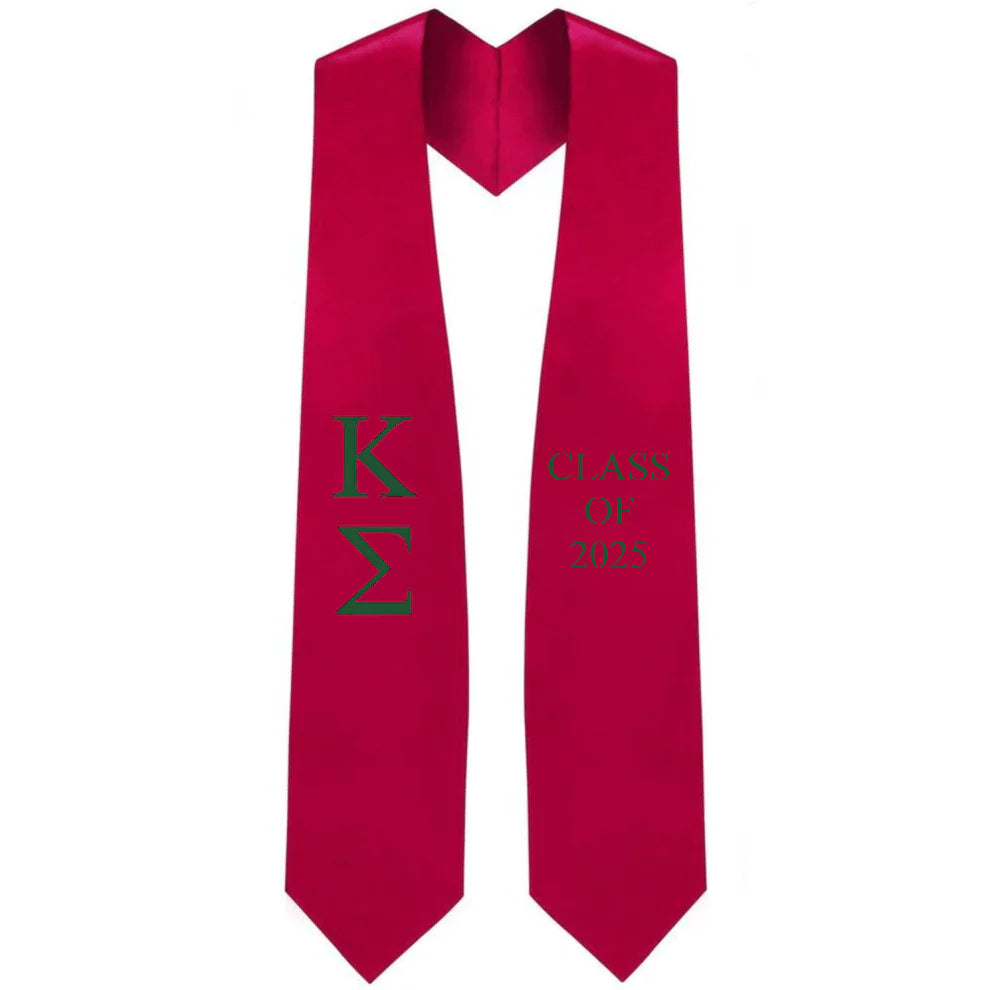 Kappa Sigma Lettered Stole w/ Year