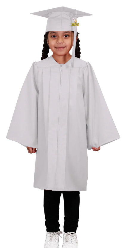 Graduation Cap and Gown White Class of 2024 Graduation Stole