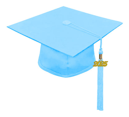 Child Matte Light Blue Cap & Tassel - Preschool & Kindergarten Graduation