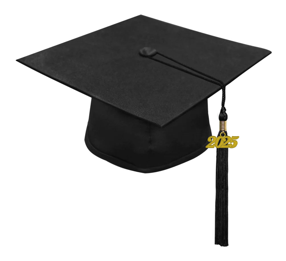 Child Matte Black Cap & Tassel - Preschool & Kindergarten