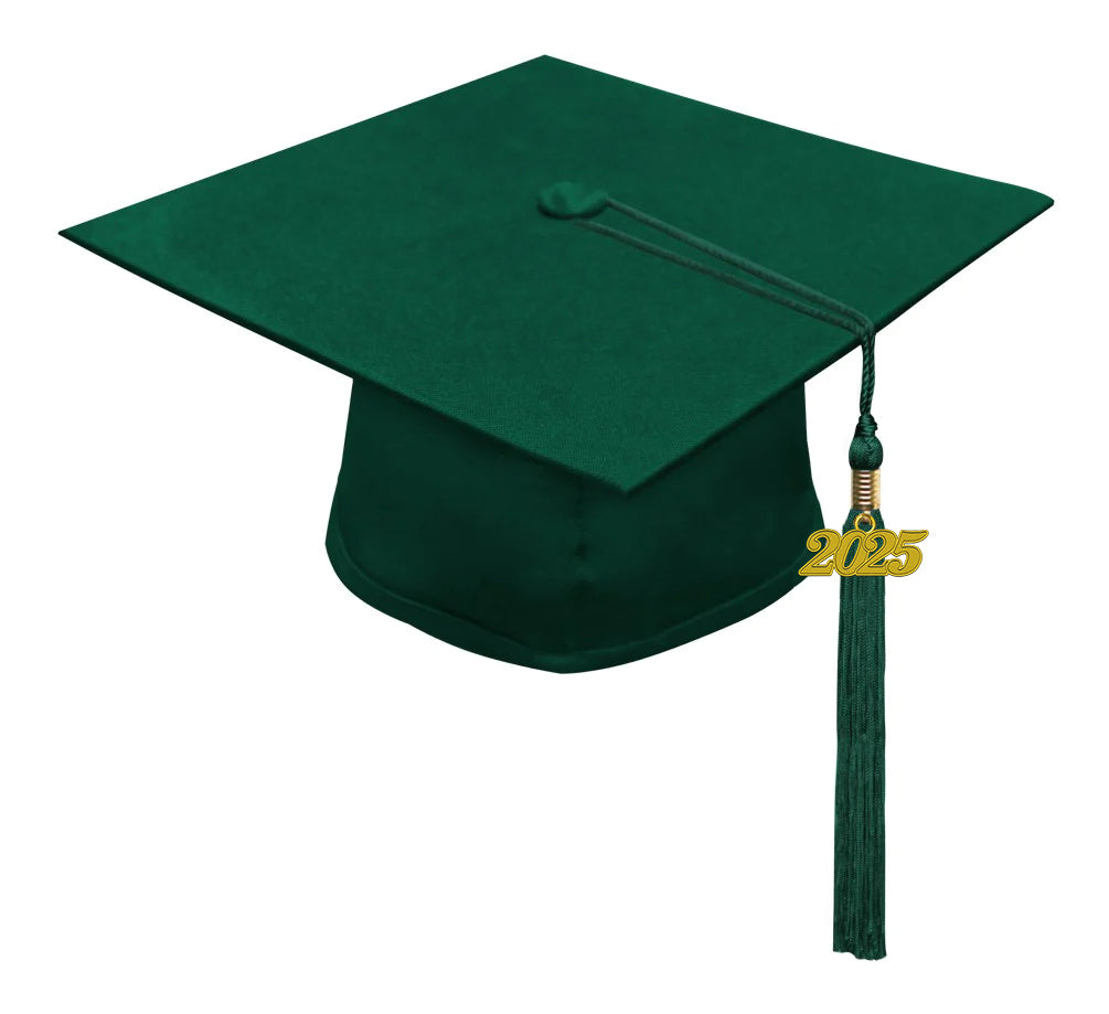 Child Matte Hunter Cap & Tassel - Preschool & Kindergarten Graduation