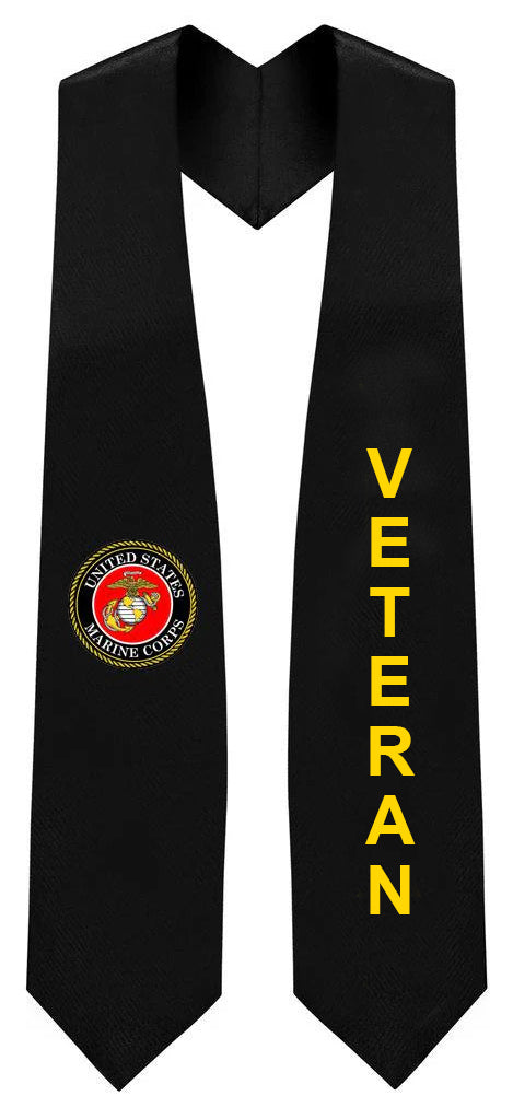 U.S. Marine Corps Veteran Graduation Stole - Veteran & Military Stoles