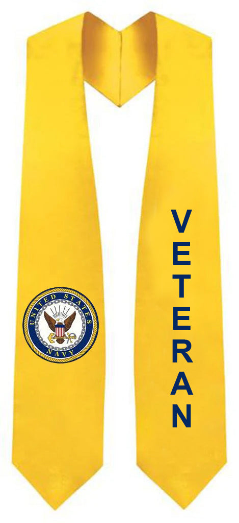 U.S. Navy Veteran Stole - Veteran & Military Graduation Stoles