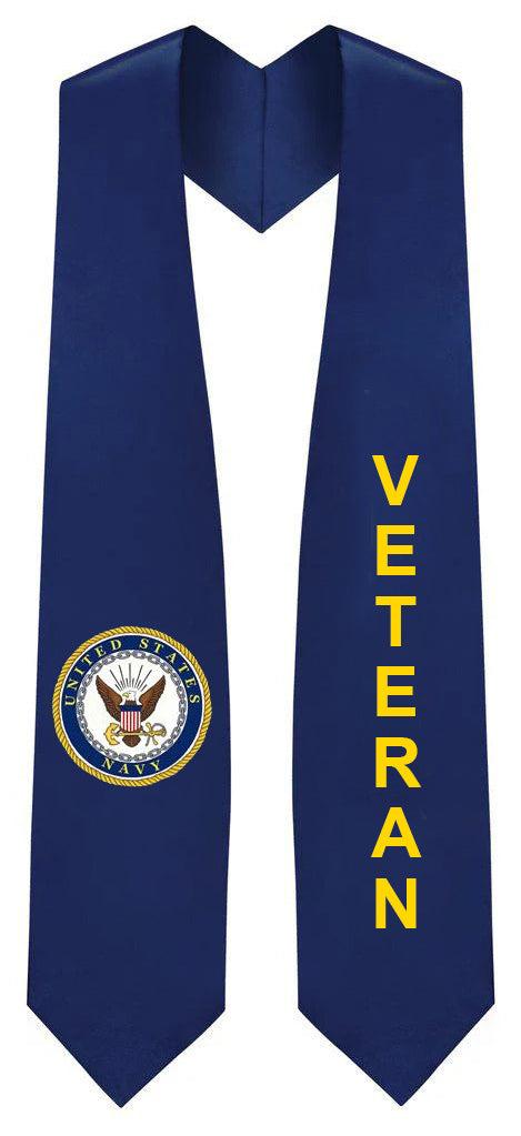 U.S. Navy Veteran Stole - Veteran & Military Graduation Stoles