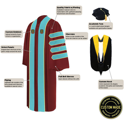 Custom Faculty Regalia Package for San Diego State