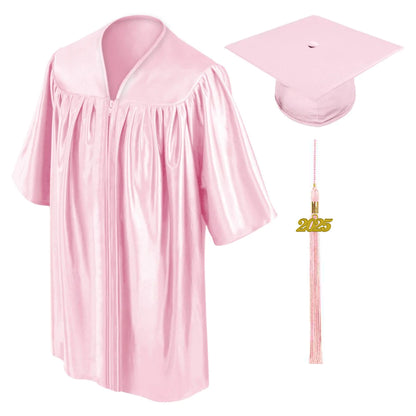 Child Pink Graduation Cap & Gown - Preschool & Kindergarten