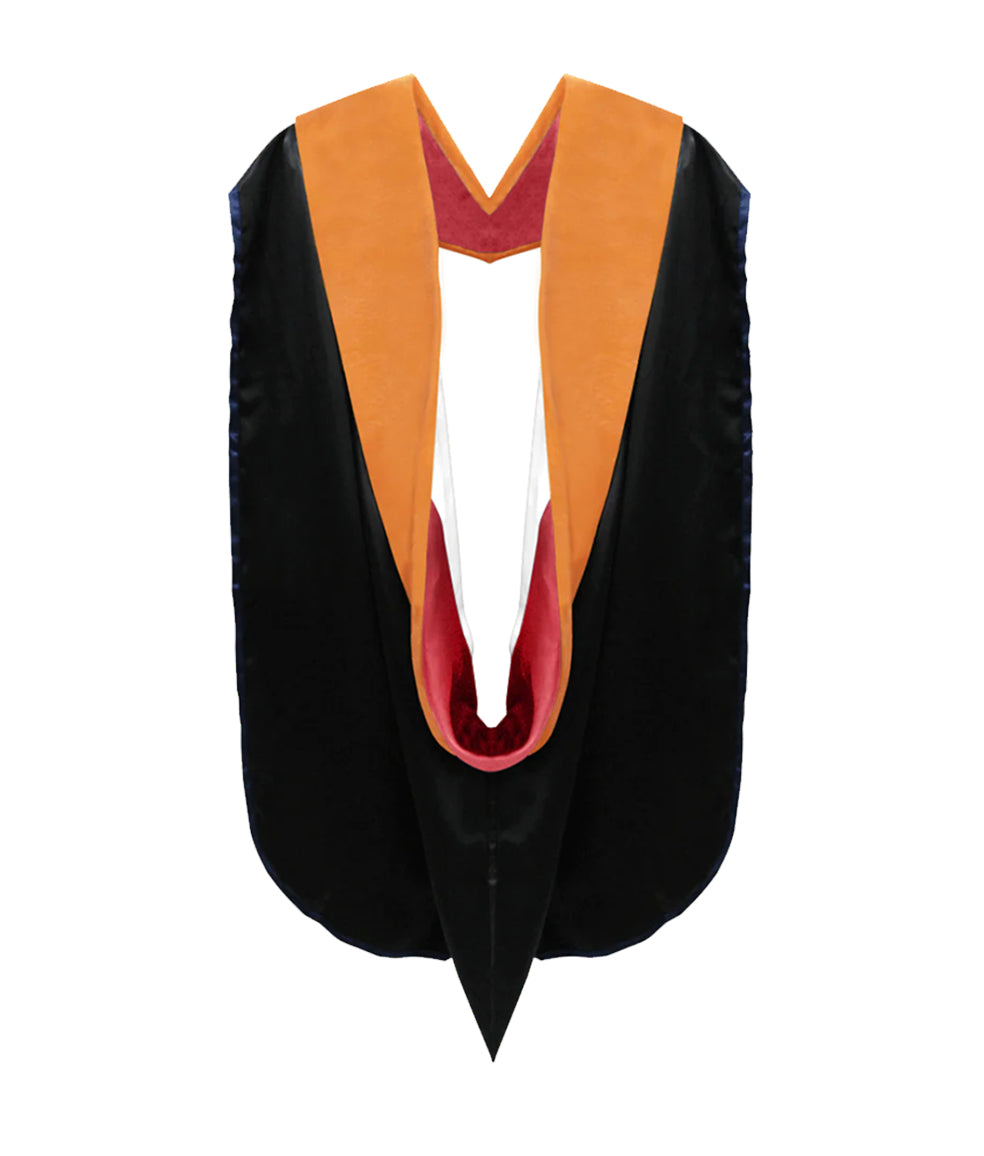 Doctor of Nursing Hood - Red & White