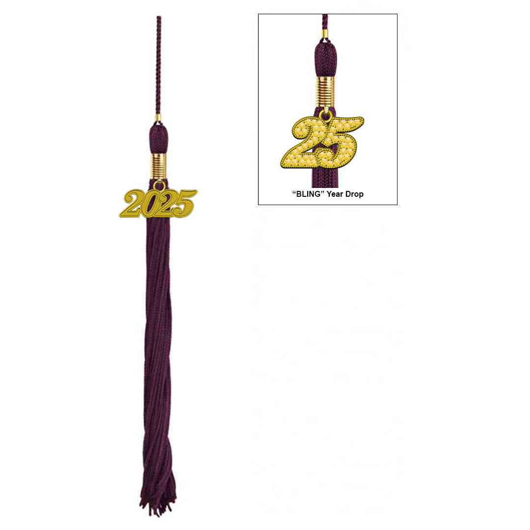 Matte Maroon High School Cap & Tassel - Graduation Caps