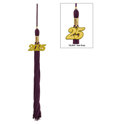 Matte Maroon High School Cap & Tassel - Graduation Caps