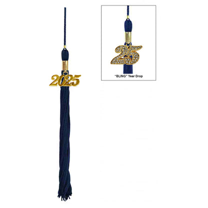 Child Shiny Navy Blue Cap & Tassel - Preschool & Kindergarten Graduation