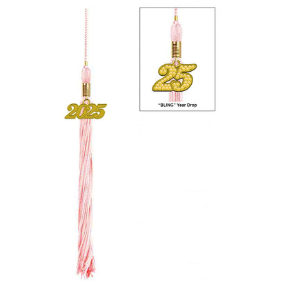 Shiny Pink High School Cap & Tassel - Graduation Caps