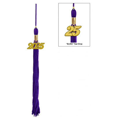 Shiny Purple High School Cap & Tassel - Graduation Caps