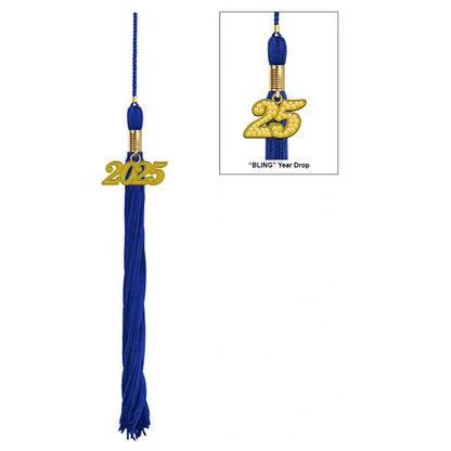 Shiny Royal Blue High School Cap & Tassel - Graduation Caps