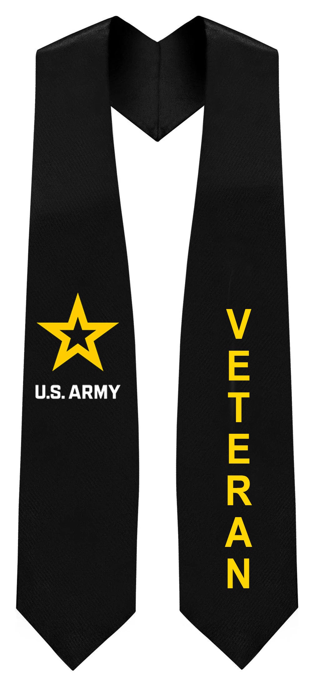 Black U.S. Army Veteran Stole - Veteran & Military Stole