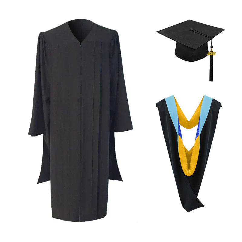 Masters Cap, Gown & Hood Package for UC Santa Cruz Graduation