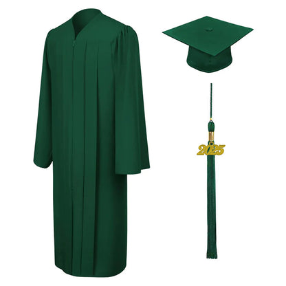 Matte Hunter High School Graduation Cap and Gown