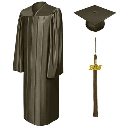 Shiny Brown Bachelors Cap & Gown - College & University