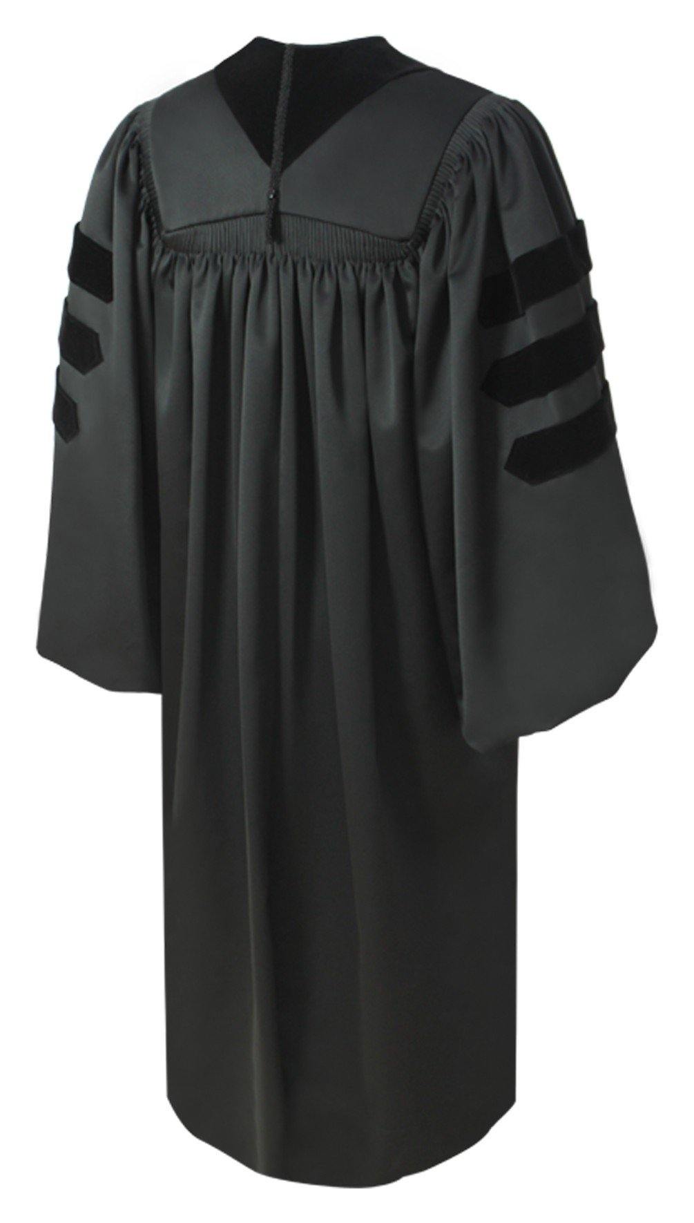 Deluxe Doctoral Graduation Gown - Academic Regalia – Graduation Attire