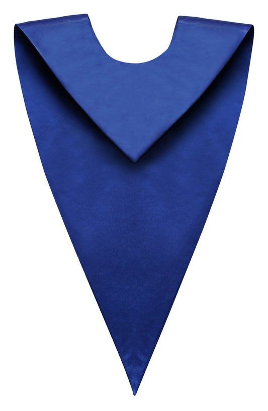 Royal Blue Graduation V Stole - Graduation Cap and Gown